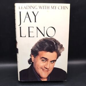 Jay Leno Signed Autographed Book - Leading with My Chin - 1996 First 1st Edition